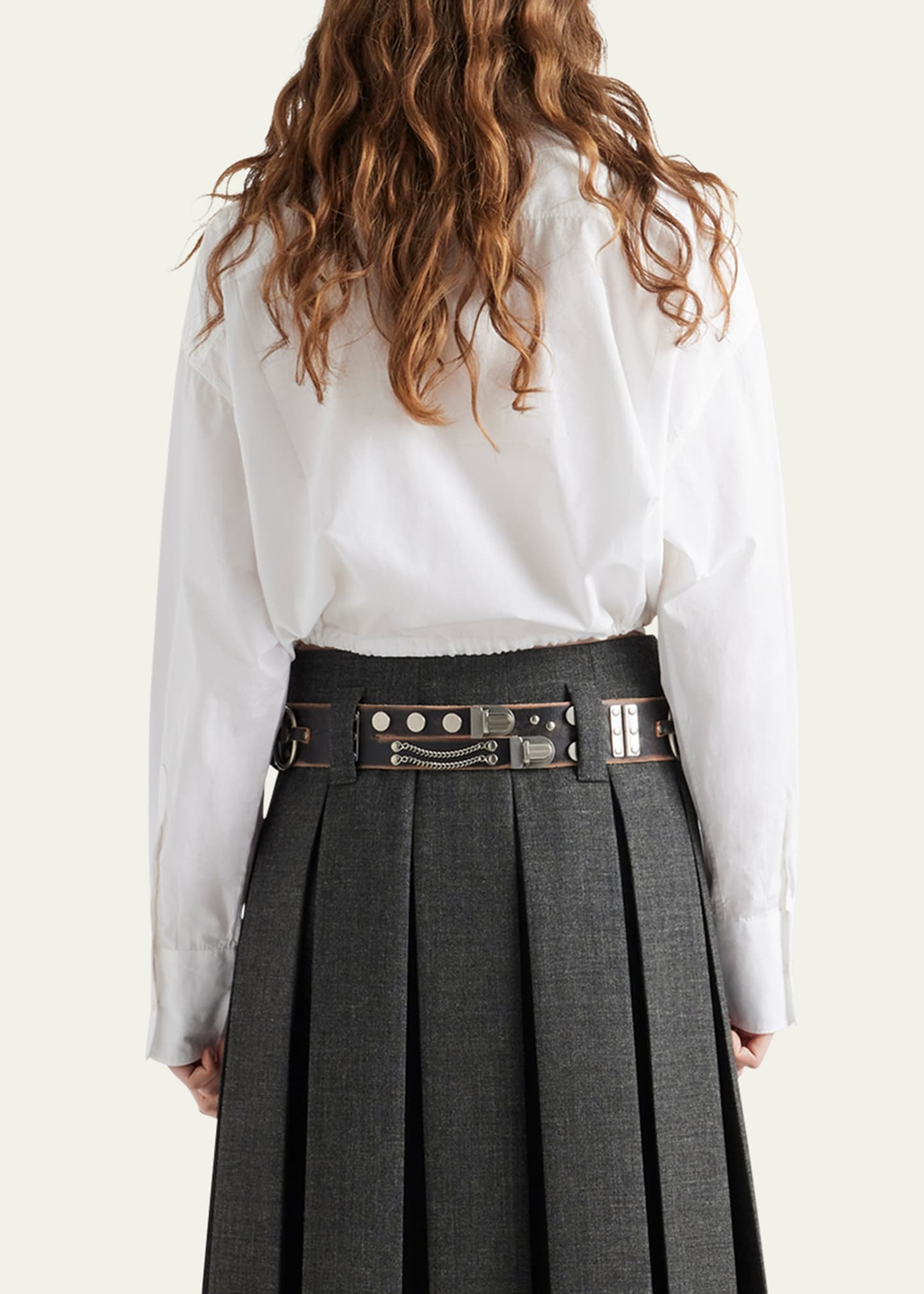 Drawstring Poplin Shirt - 3