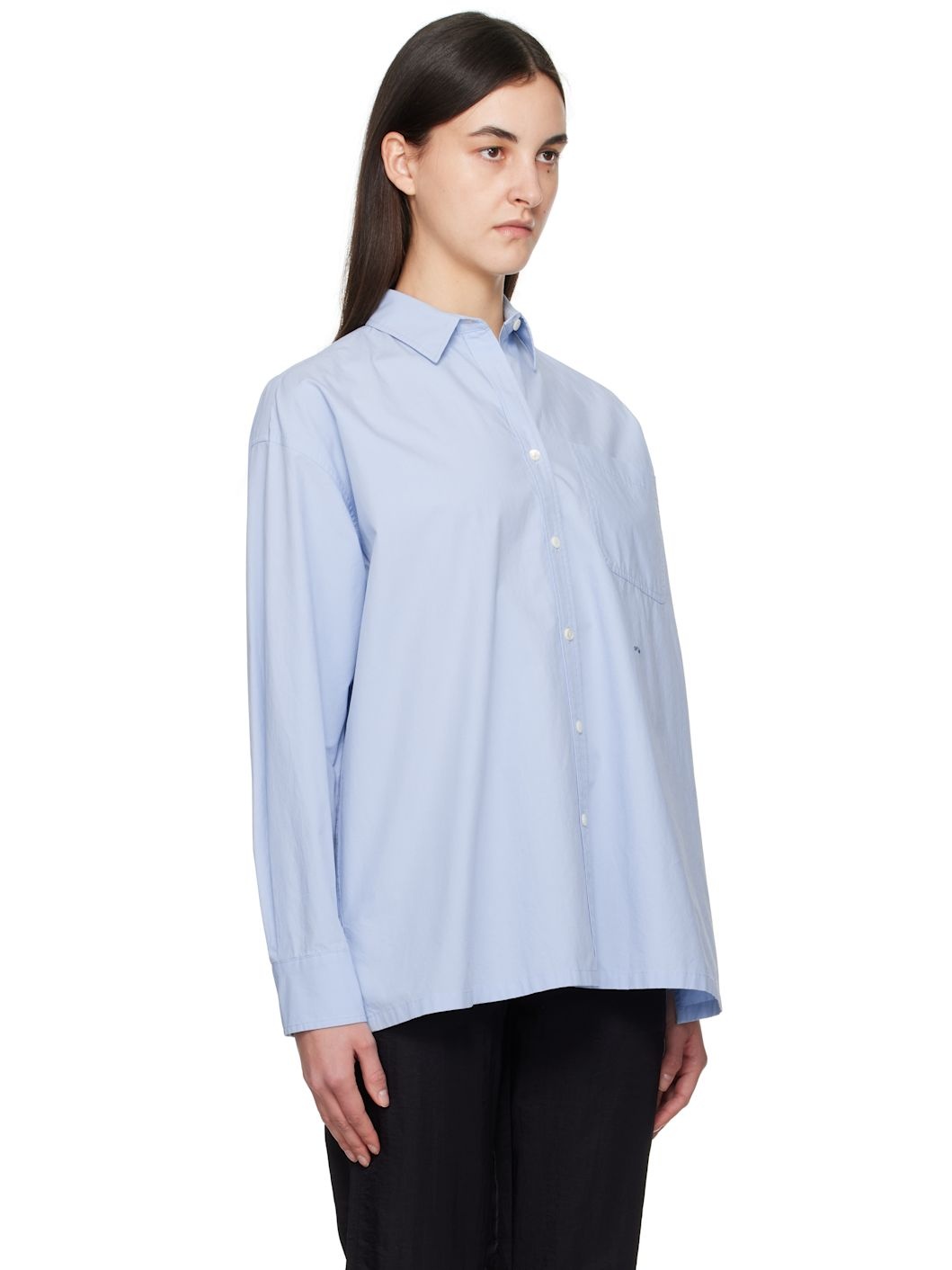 Blue Oversized NW Logo Shirt - 2