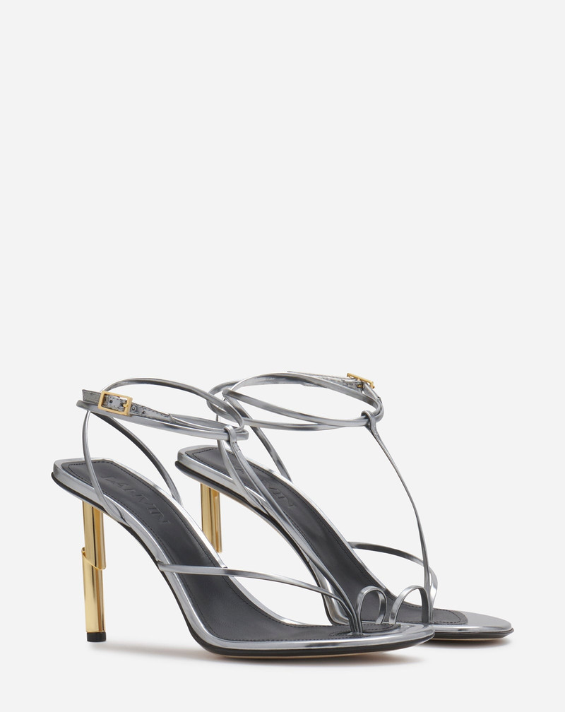 SEQUENCE BY LANVIN SANDALS IN METALLIC LEATHER 2