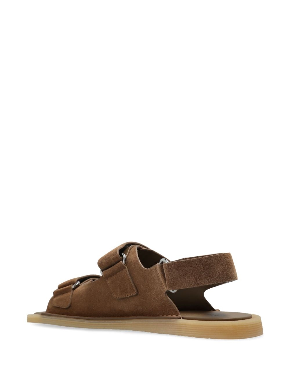 touch-strap leather sneakers - 3