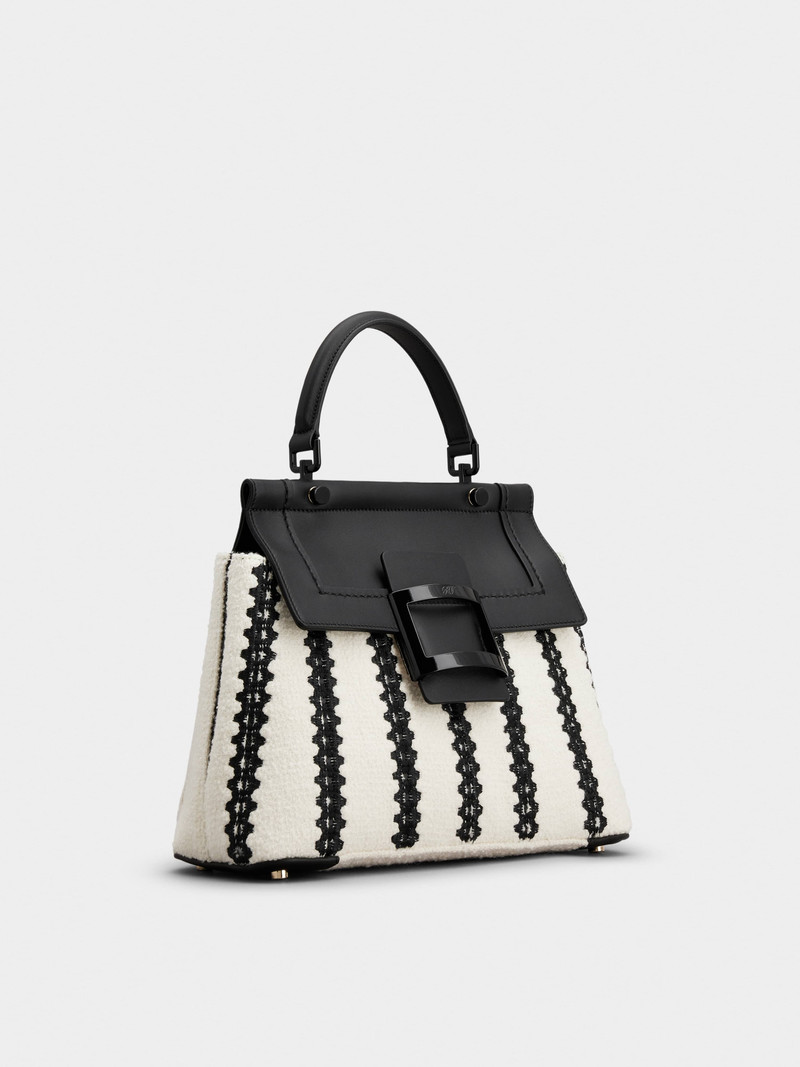 Viv' Cabas Panier Lacquered Buckle Bag in Fabric 3