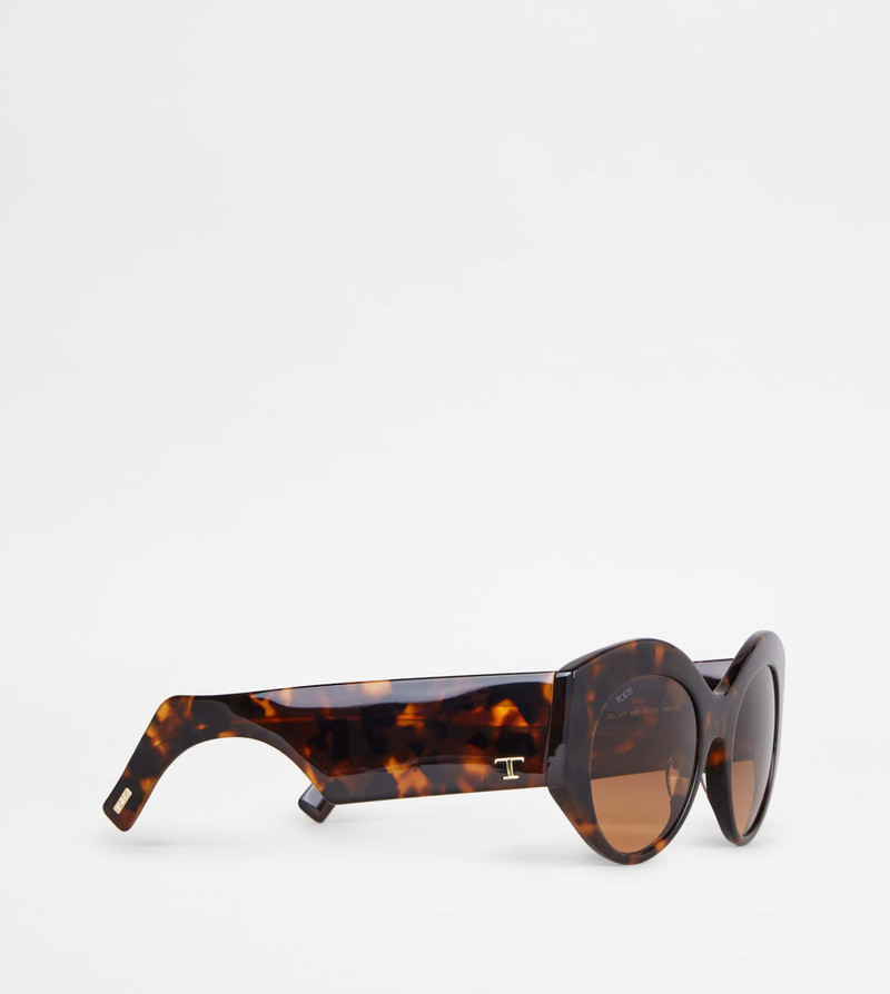 ROUNDED SUNGLASSES - BROWN 3