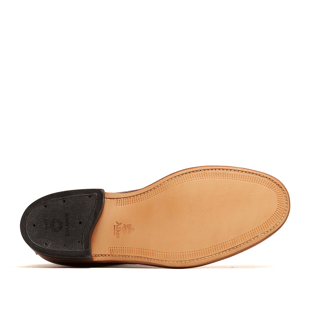 Plain Toe Navy Blucher Boot Annonay Walnut Brown - 5