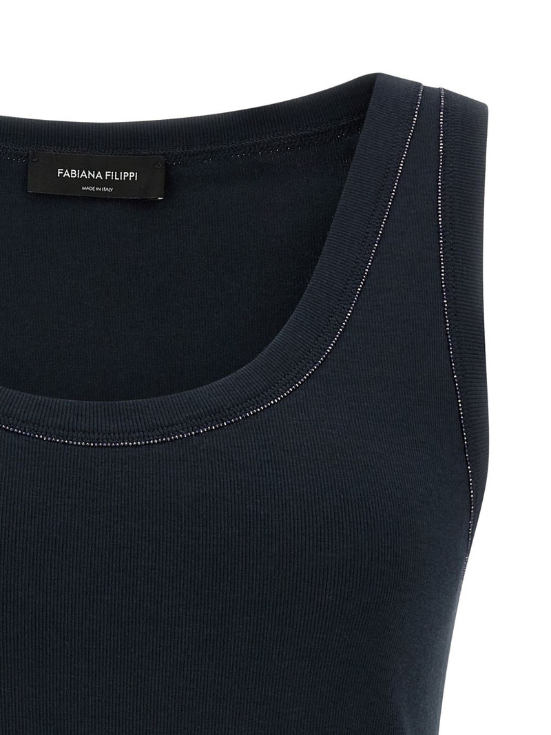 jewel-detail round-neck top 3