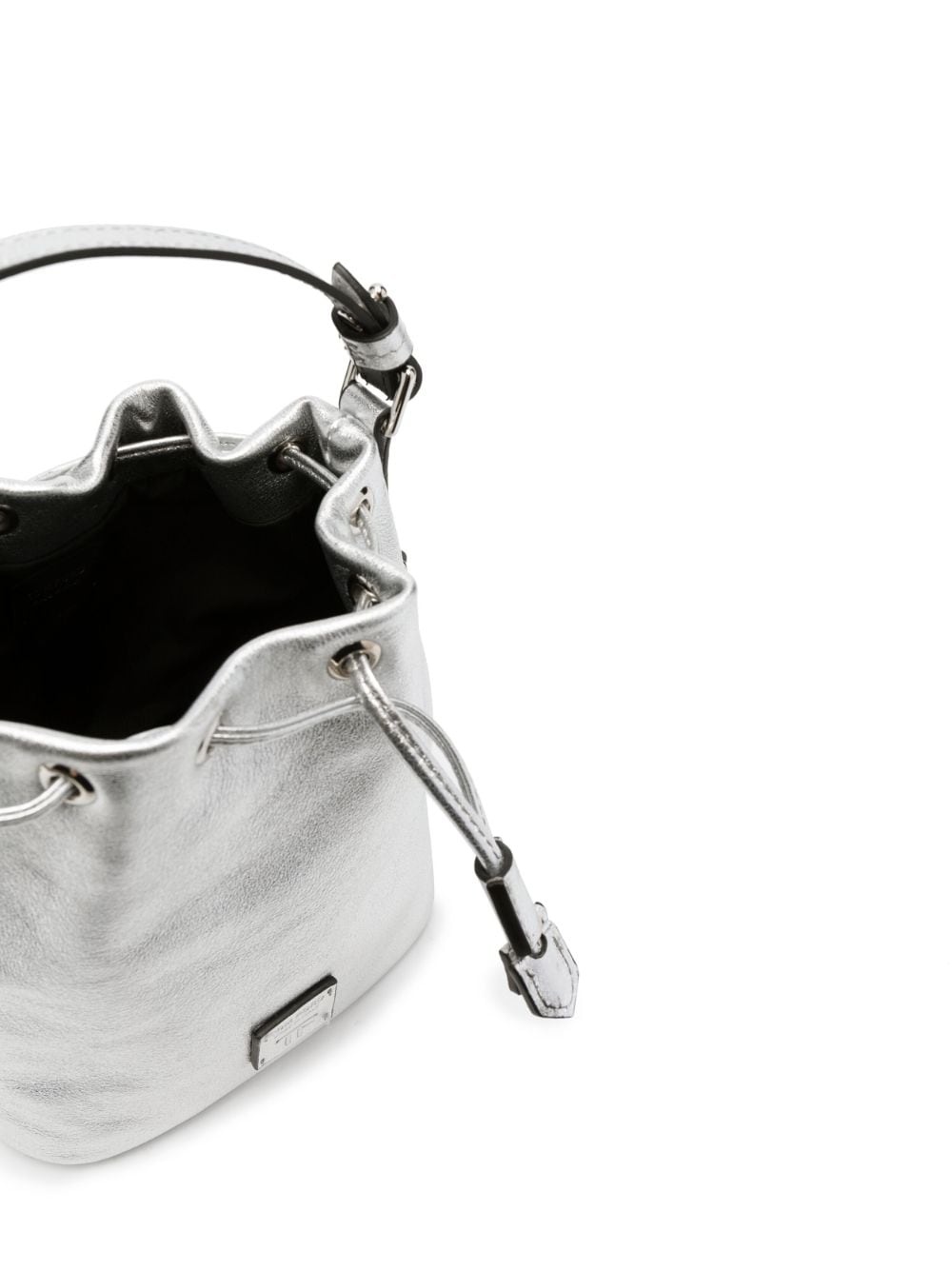 Laminated Disco leather bucket bag - 6