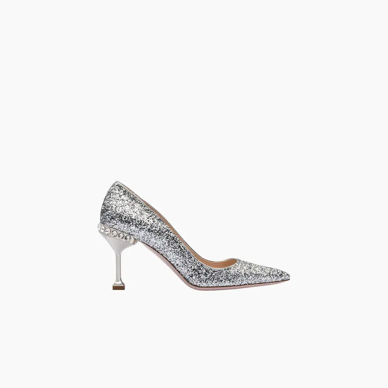 Miu Miu Glitter pumps outlook