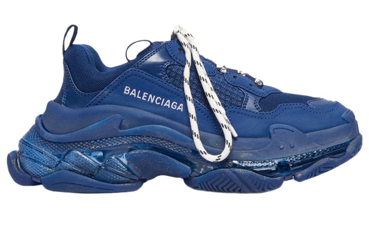 (WMNS) Balenciaga Triple S 'Clear Sole Navy' 544351W2CE14107 - 2