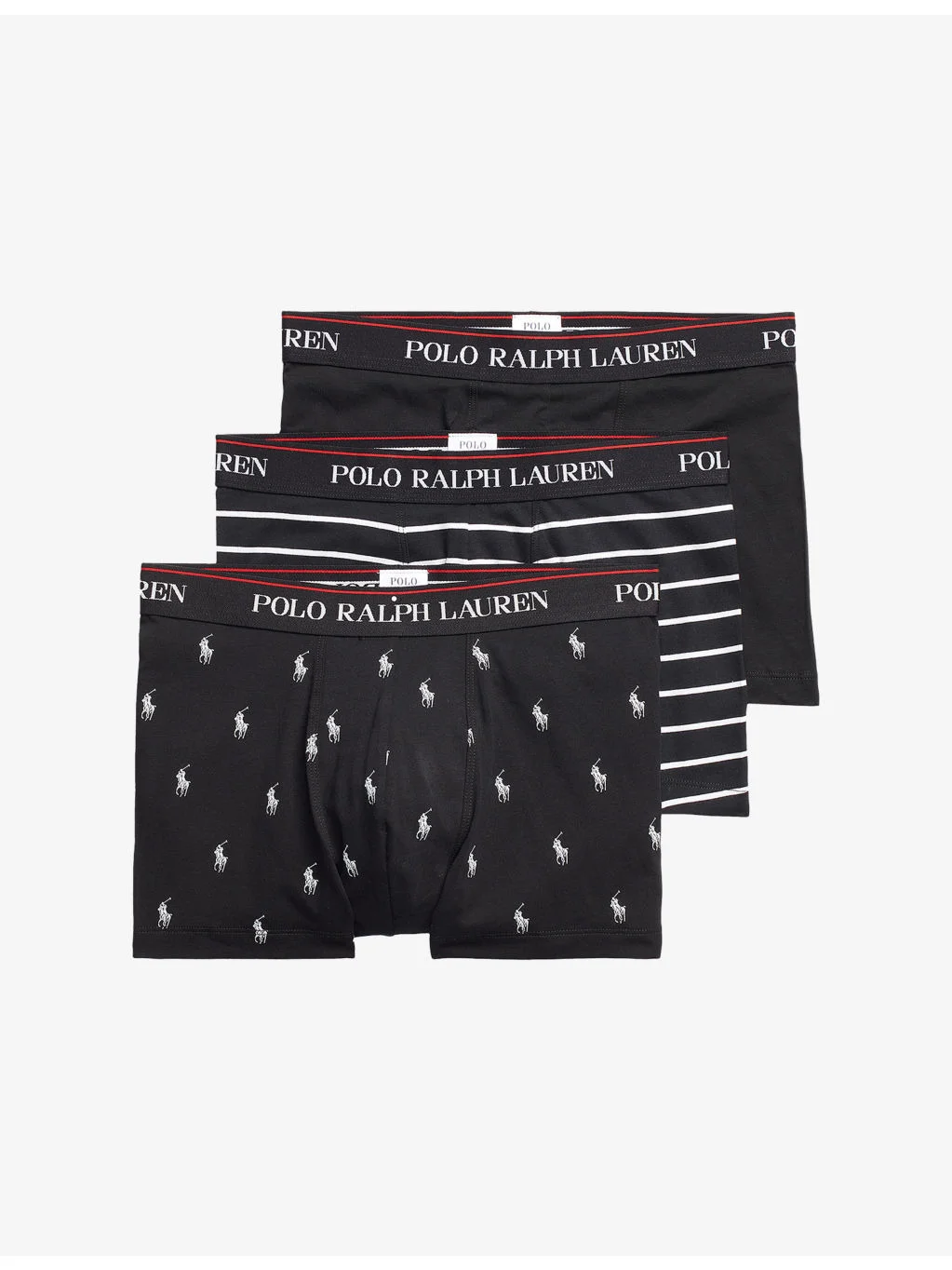 Classic Pack of Three Stretch-Cotton Trunks - 1