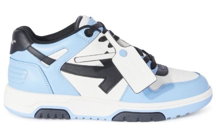 Off-White Out Of Office Low-Top Leather Sneaker 'Blue Black White' OMIA189F23LEA0084010 - 3