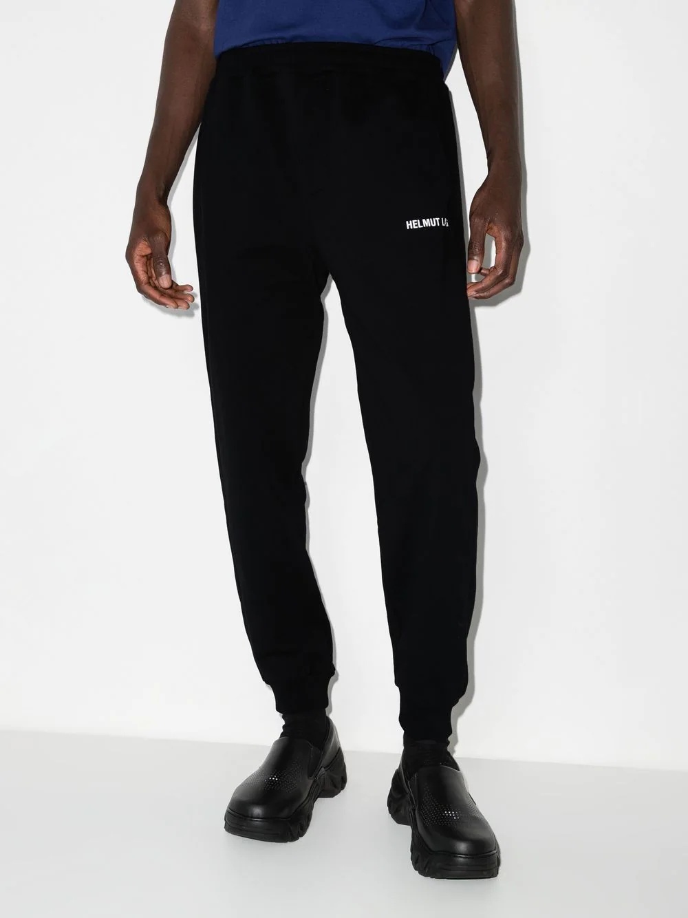 logo-print tapered track pants - 2