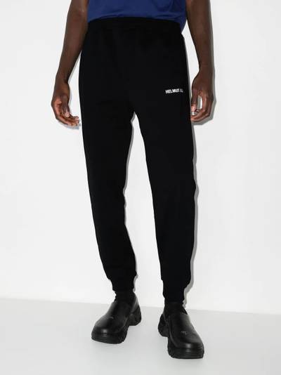 Helmut Lang logo-print tapered track pants outlook