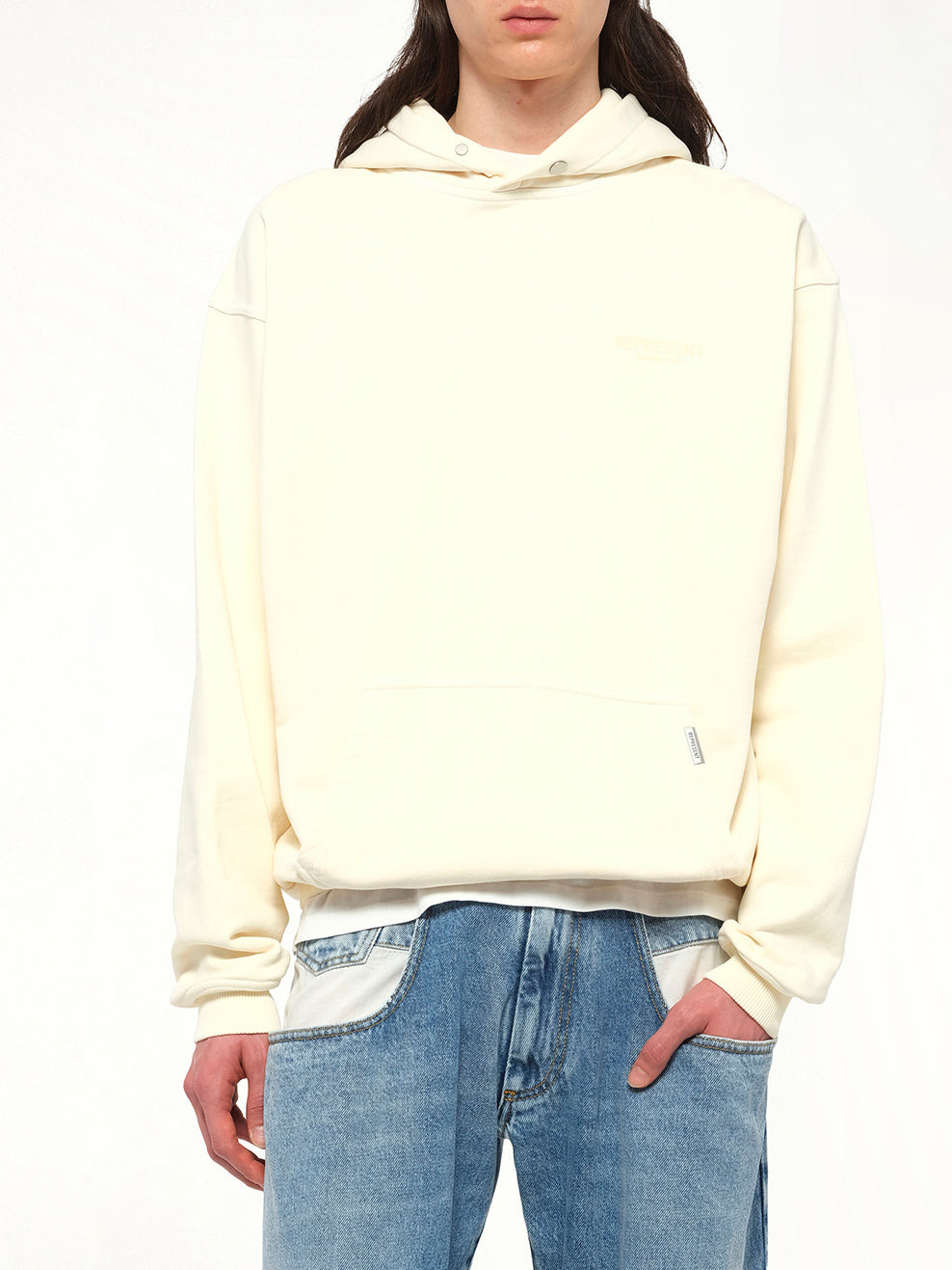 Represent Owners Club Hoodie in Buttercream - 6