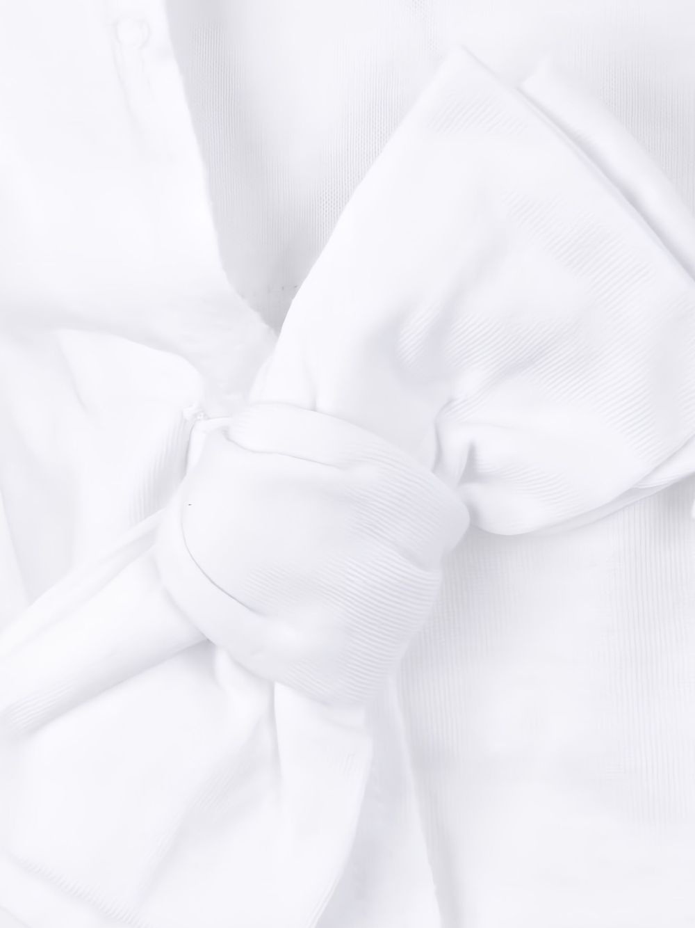 bow-detailed cotton T-shirt - 3