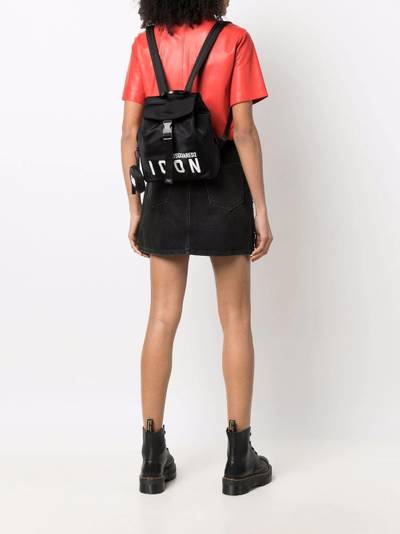 DSQUARED2 icon logo-print backpack outlook