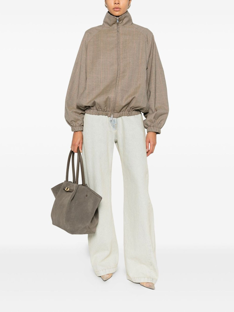 The Frankie Shop zipped patterned jacket outlook