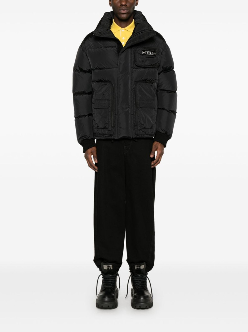 DSQUARED2 logo-appliquéd puffer jacket outlook