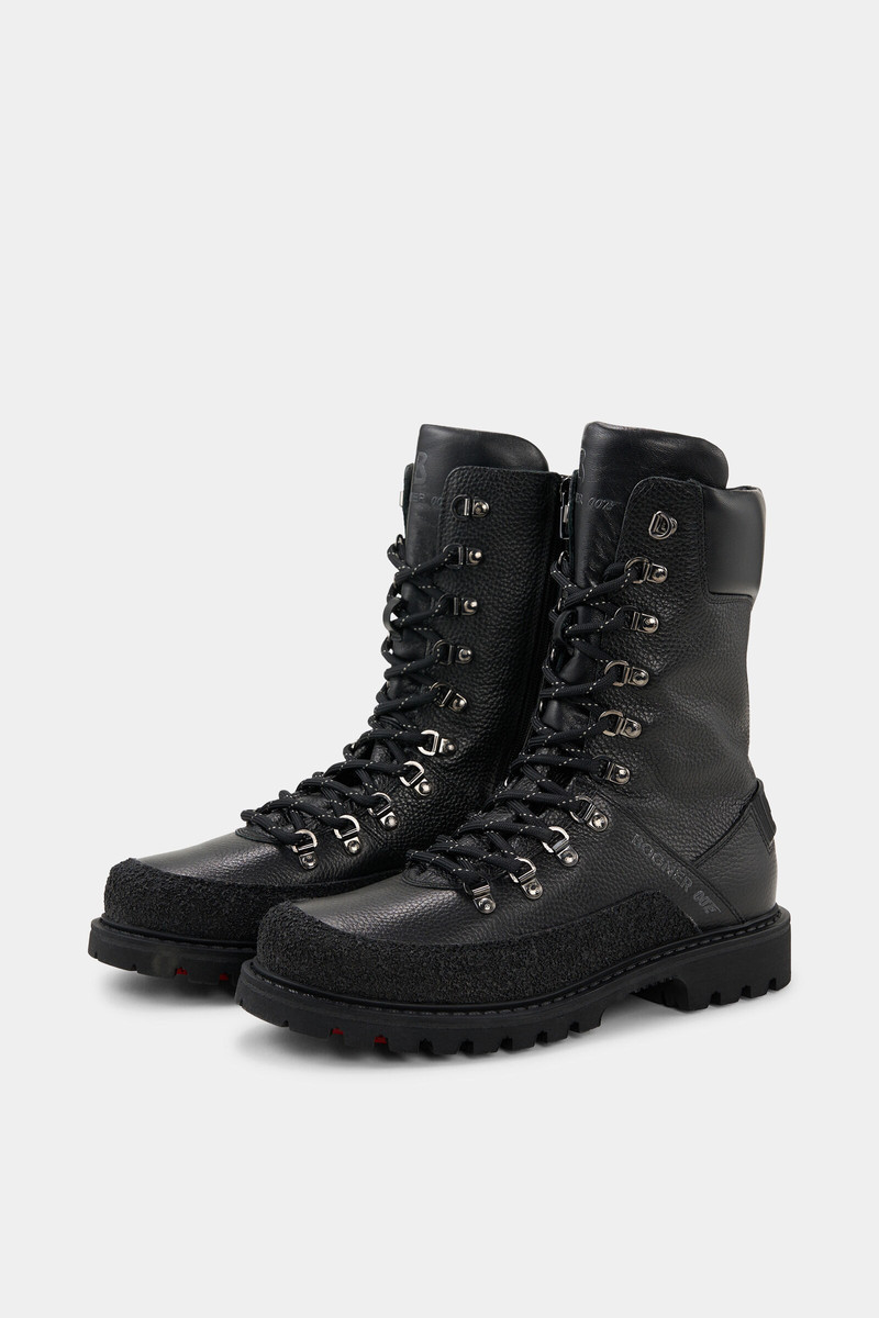 Lace-up boots Helsinki 007 with spikes in Black 8