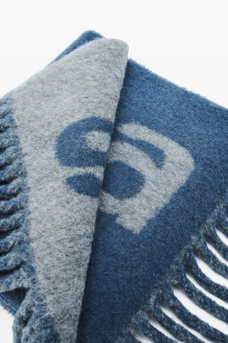 Jacquard Logo Scarf in Alpaca-Wool Blend 4