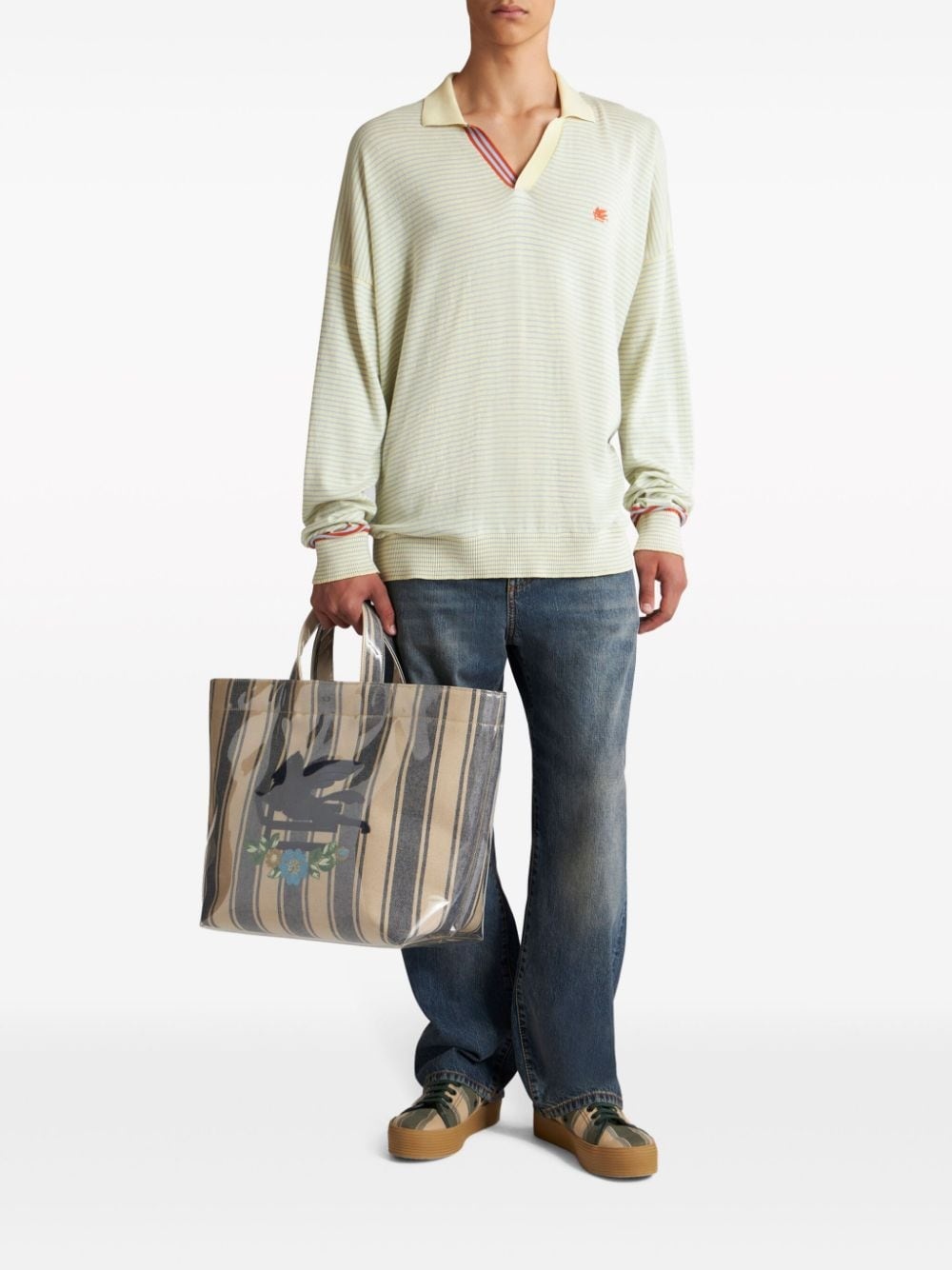 Pegaso striped polo shirt - 2