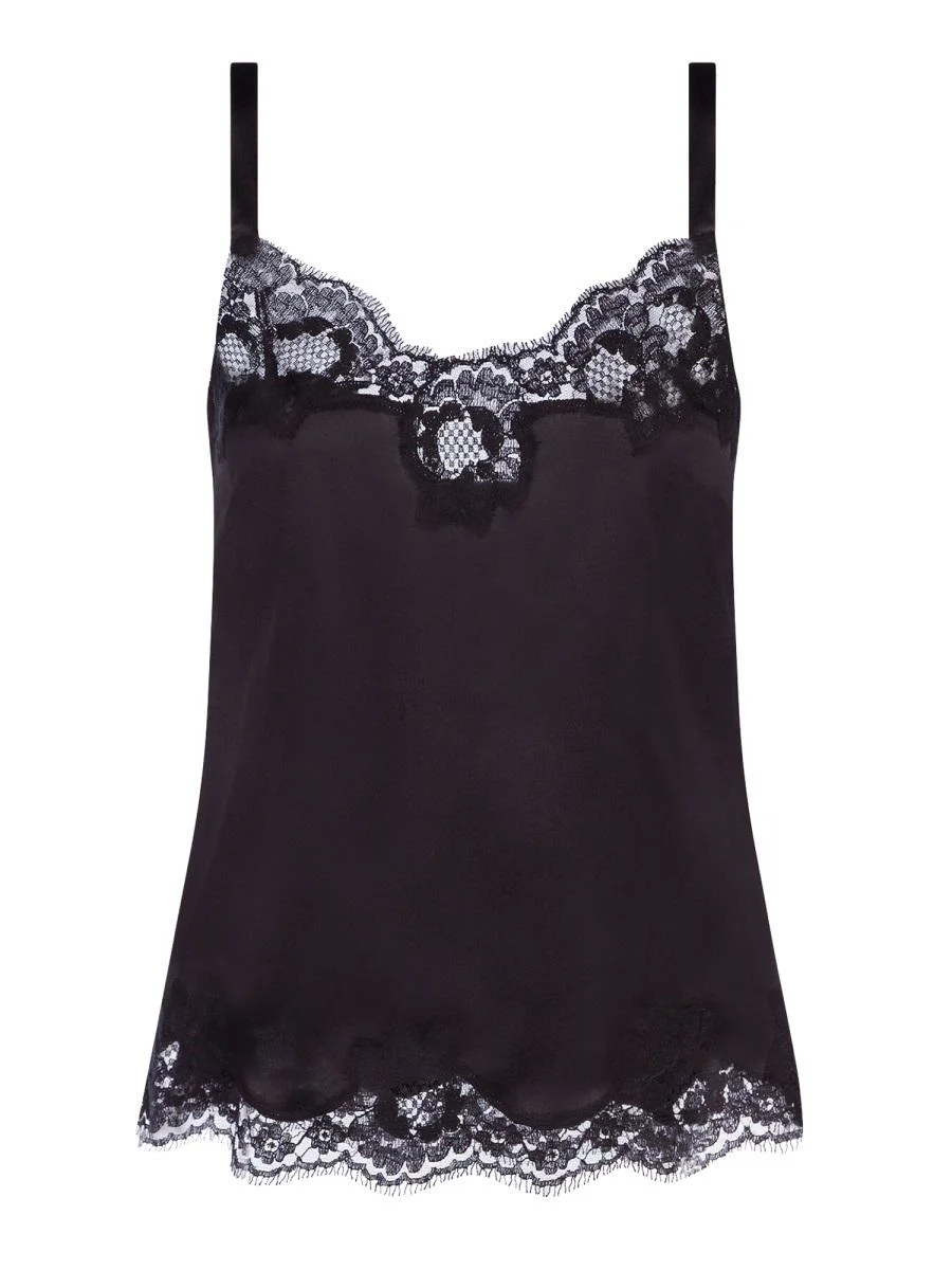 DOLCE & GABBANA SATIN LINGERIE TOP - 1