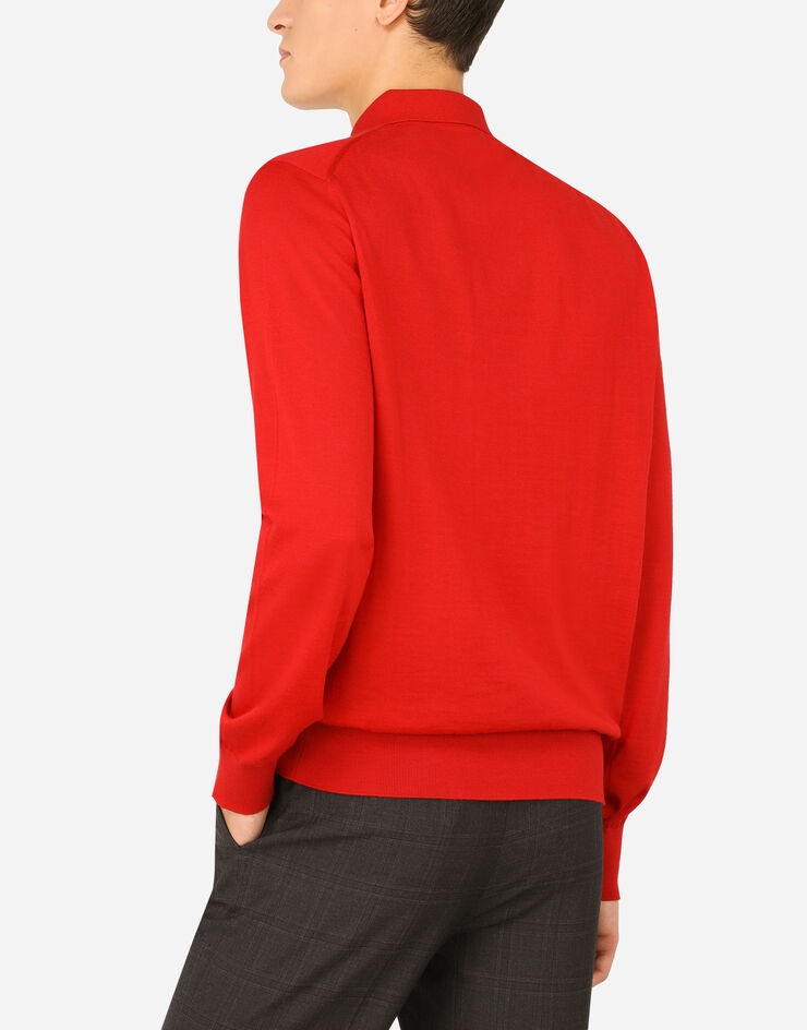 Cashmere polo-style sweater - 5