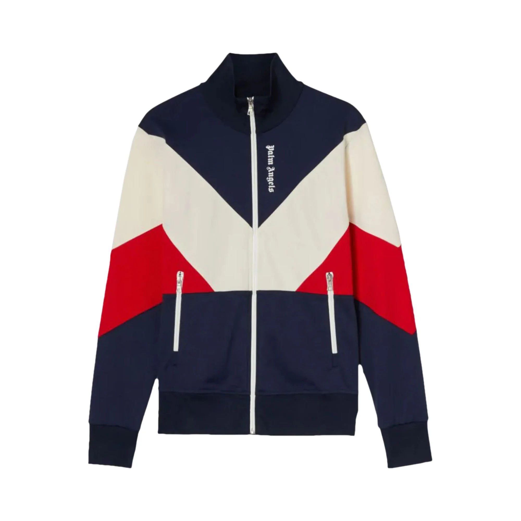 Palm Angels V Colorblock Track Jacket 'Navy Blue/White' - 1