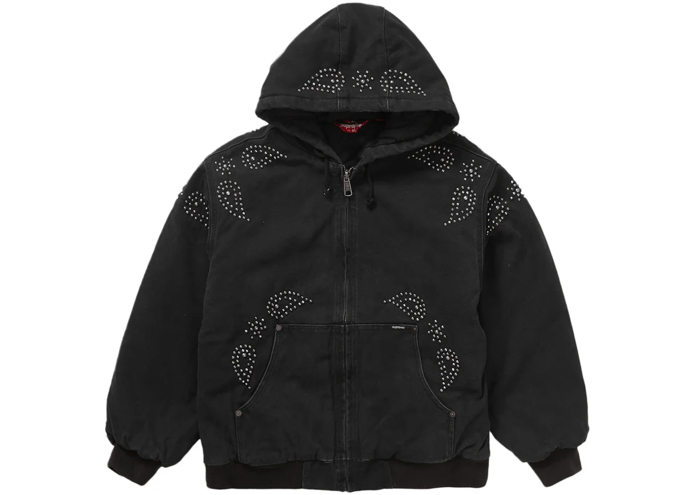 Supreme Paisley Studded Work Jacket Black - 1