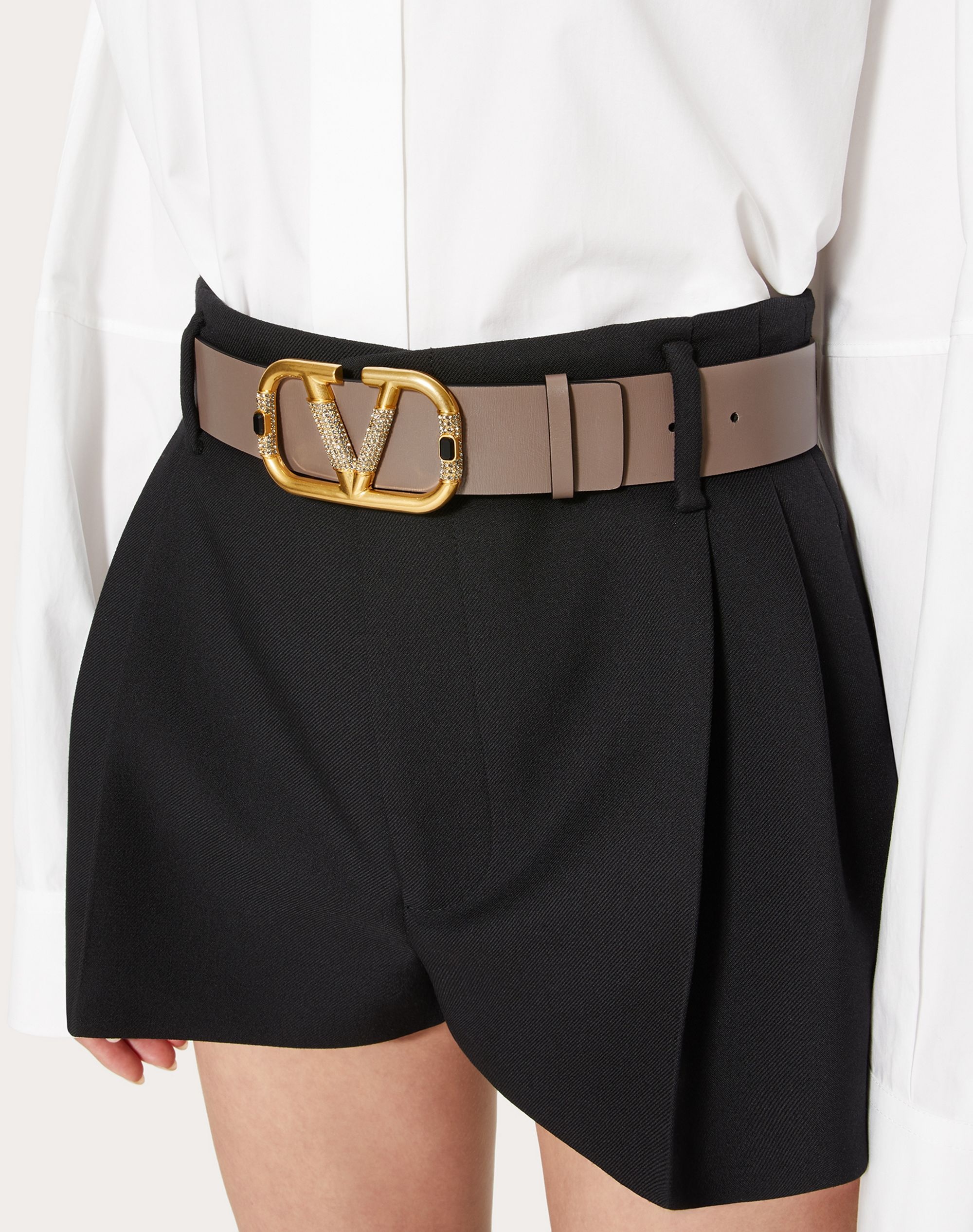REVERSIBLE VLOGO SIGNATURE BELT IN Shiny CALFSKIN 40 MM - 5