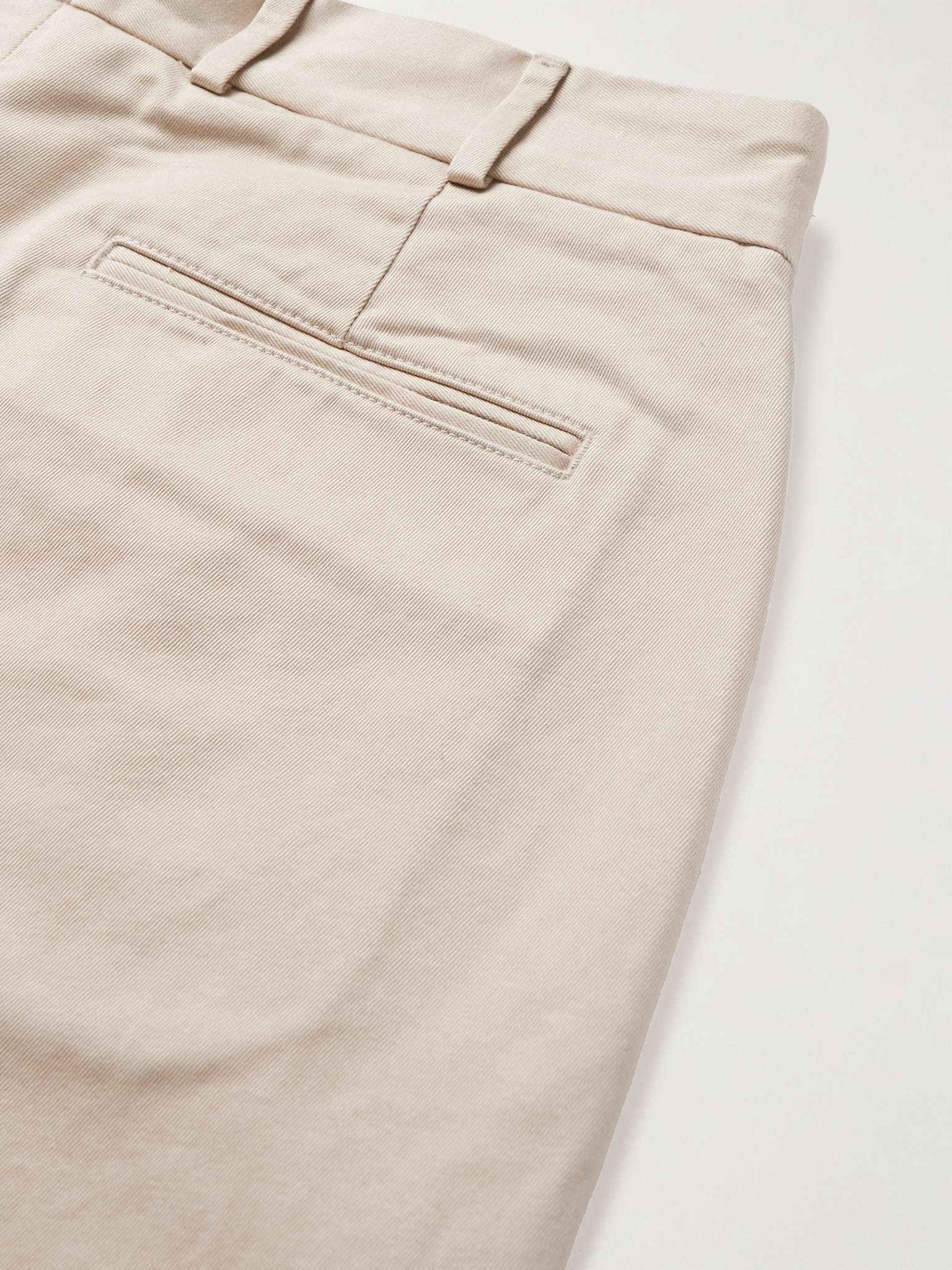 Wide-Leg Distressed Cotton-Gabardine Bermuda Shorts - 5