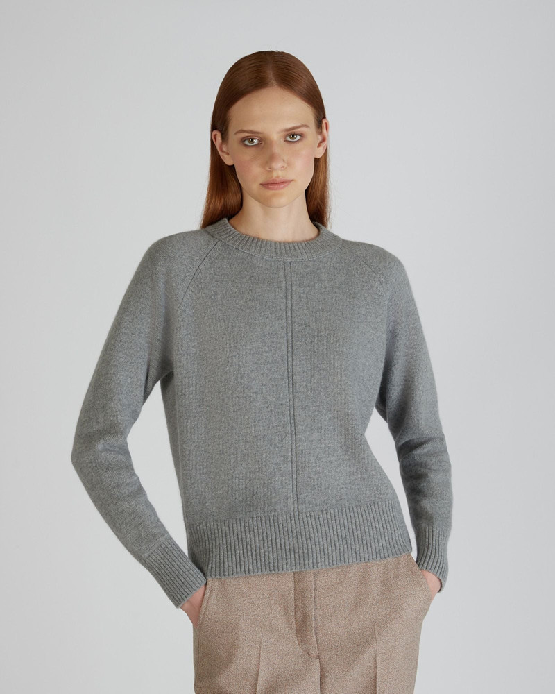 SLOWEAR Regular fit crewneck sweater in wool and Angora outlook