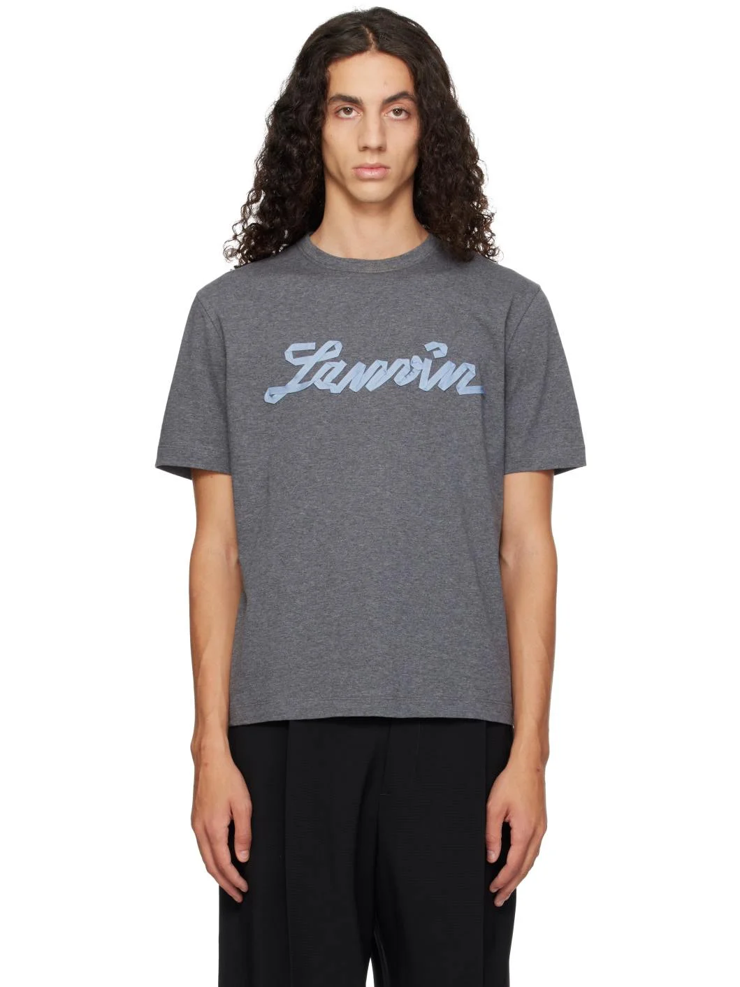 Gray 'Lanvin' Ribbon T-shirt - 1