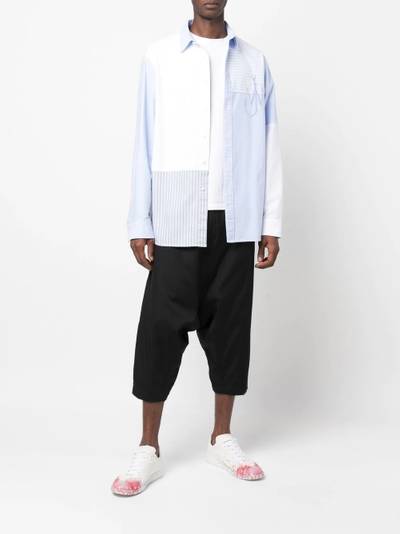 Comme des Garçons SHIRT drop-crotch cropped trousers outlook