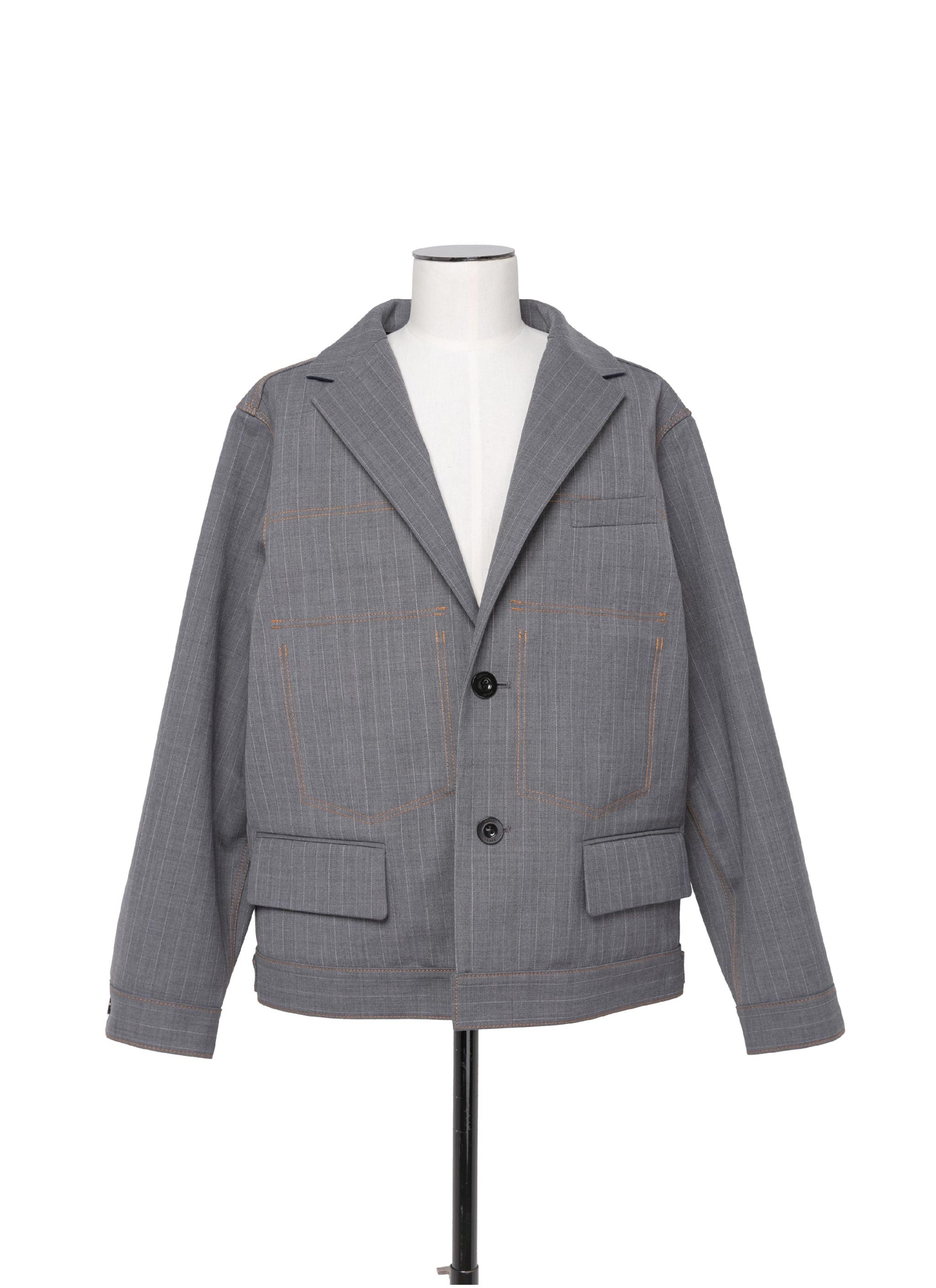 Chalk Stripe Bonding Jacket