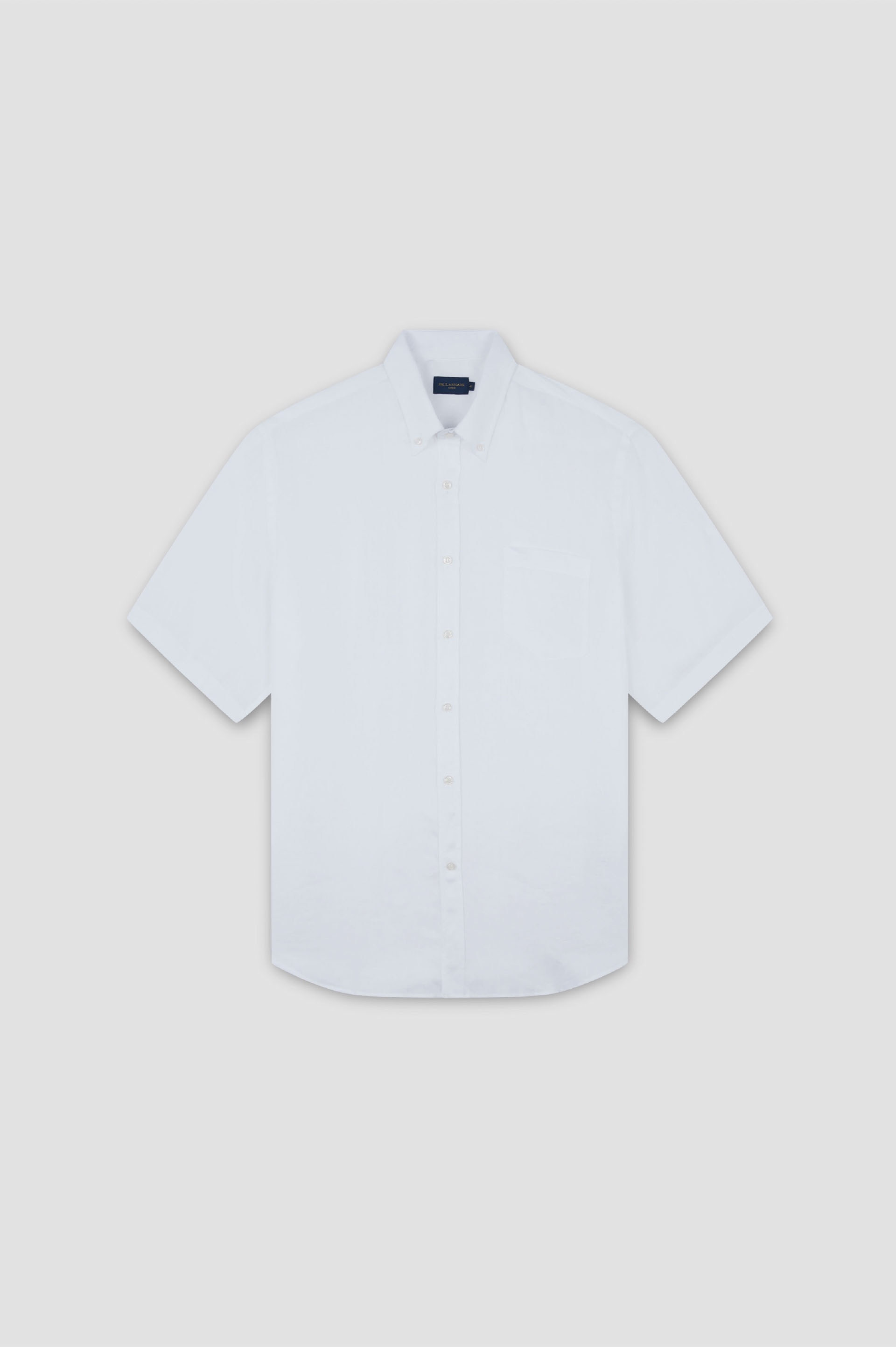 SHORT-SLEEVED LINEN SHIRT - 1