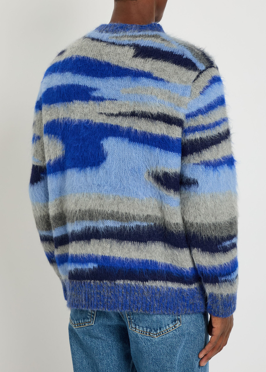 The Elder Statesman Topo Jacquard Brushed Alpaca-blend Jumper - 3