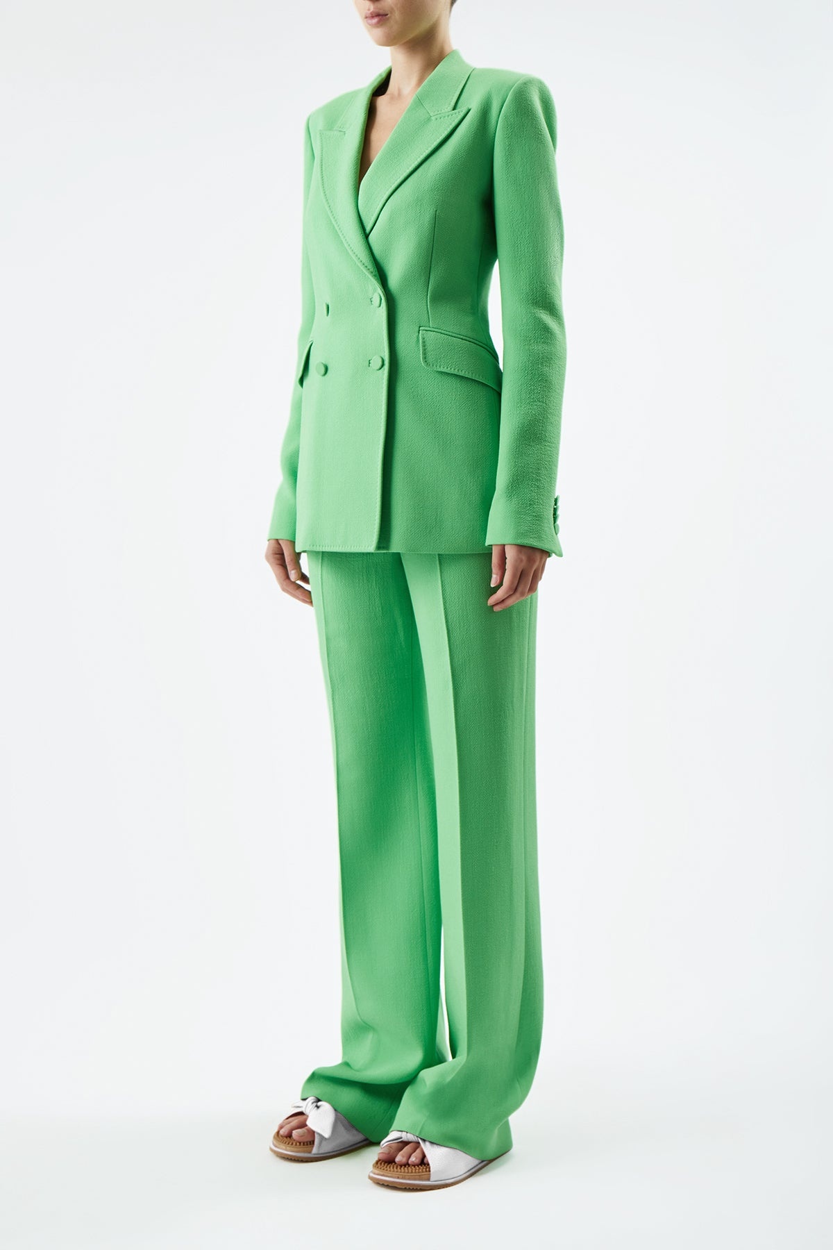 Stephanie Blazer in Wool Crepe - 3