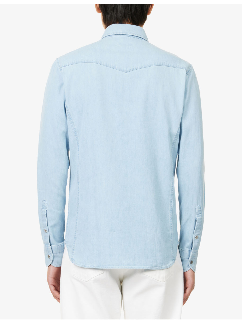 Western Patch-Pocket Denim Shirt - 4