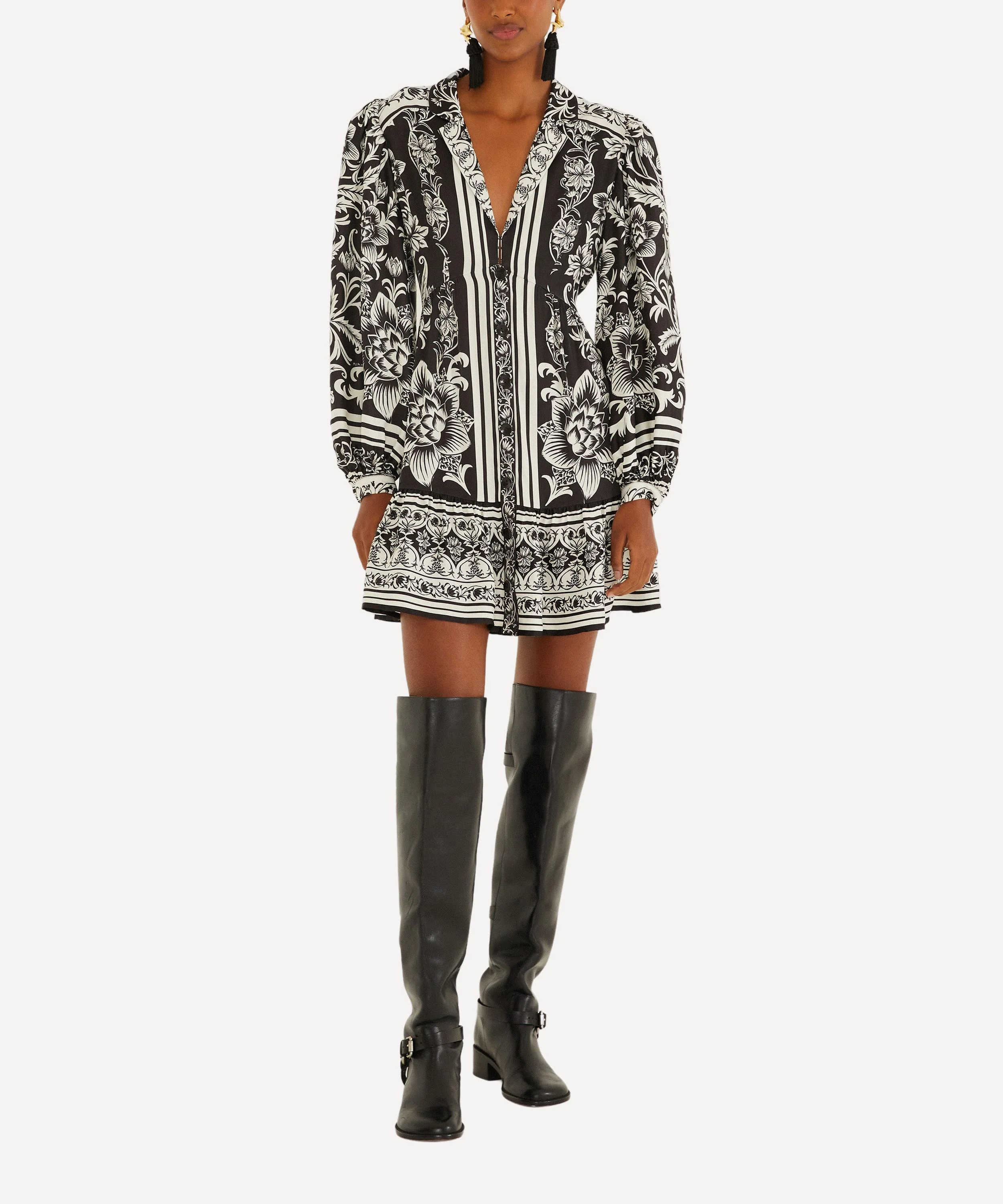 Black Lisbon Mini Dress - 1