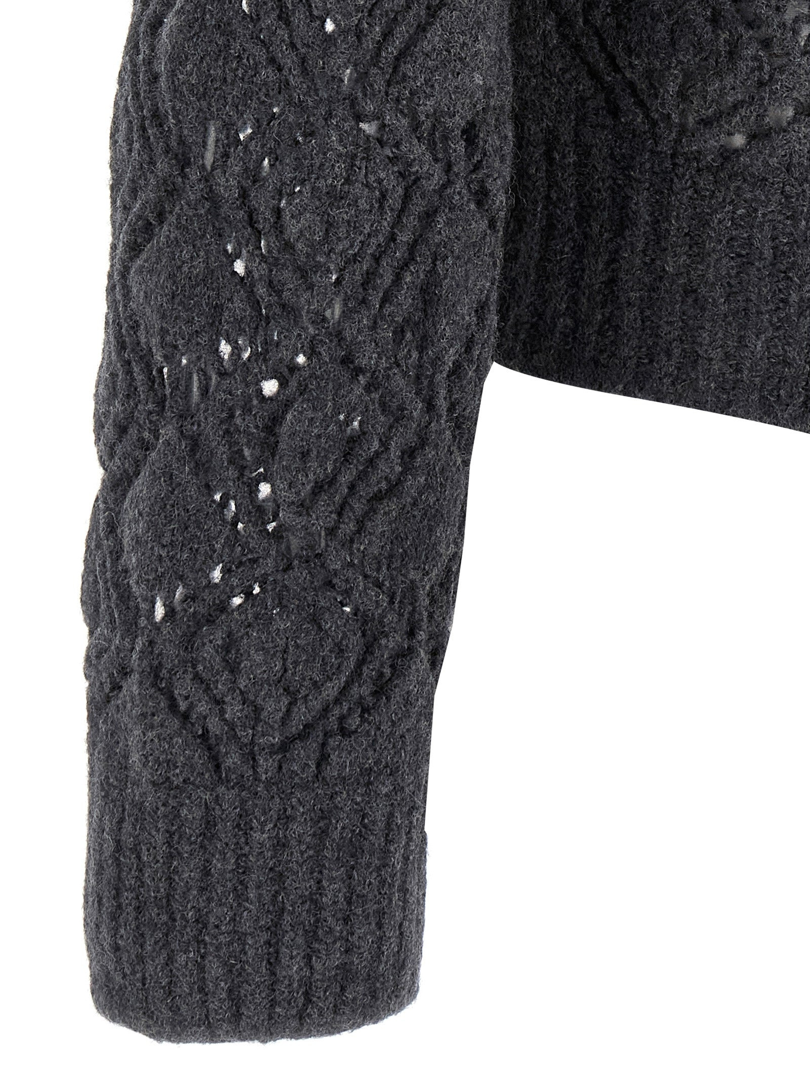 Jil Sander Men Openwork Wool Cardigan - 4