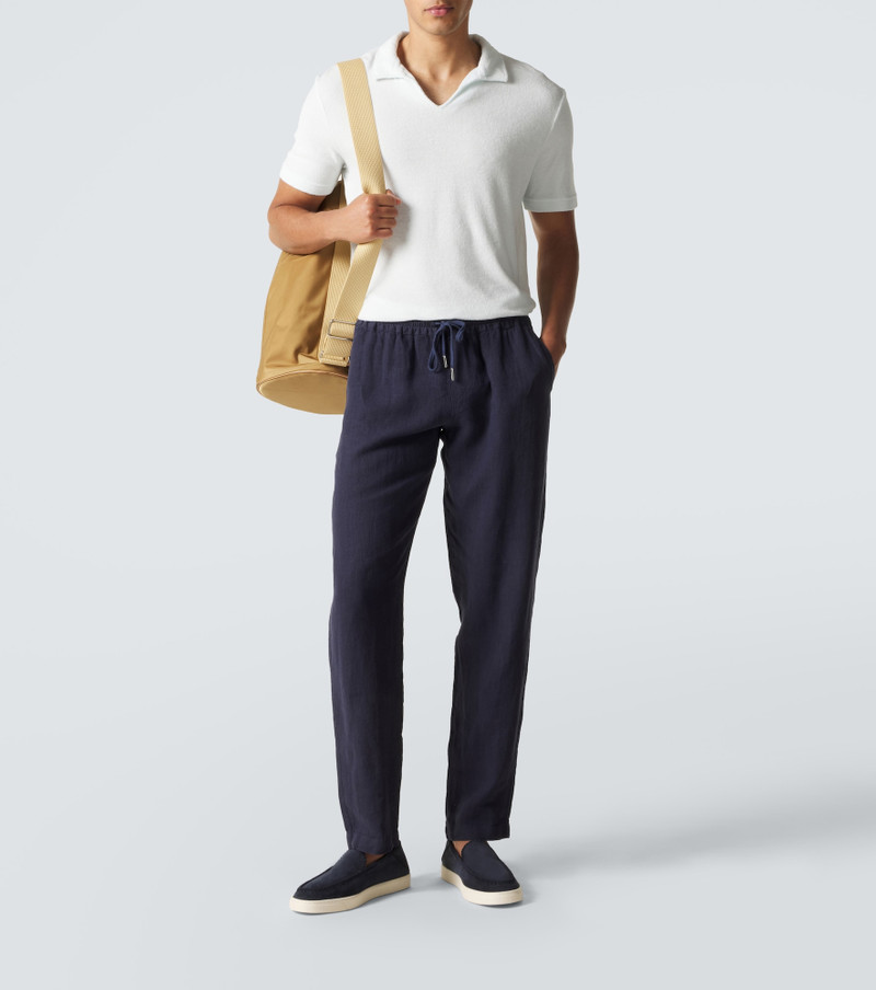 THOM SWEENEY Cotton terry polo shirt outlook