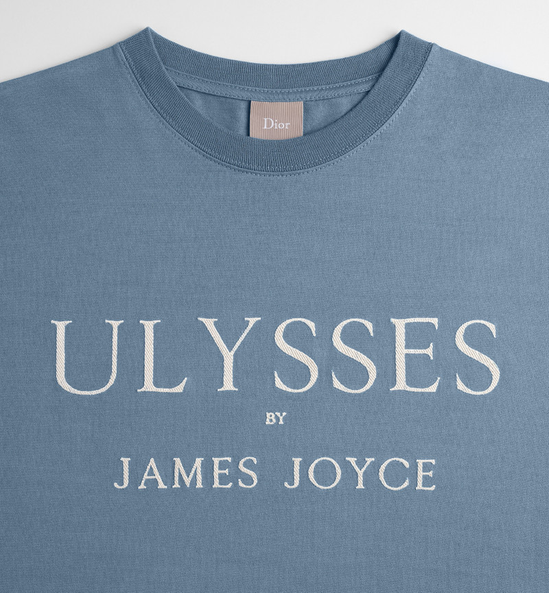 Dior T-Shirt with Book Cover Embroidery, Relaxed Fit outlook