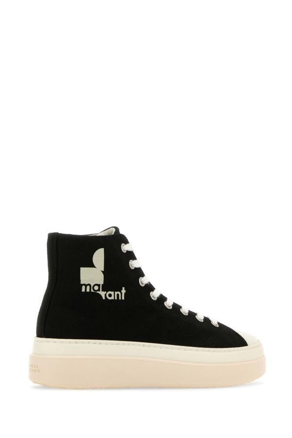 Black canvas Austen High sneakers - 3