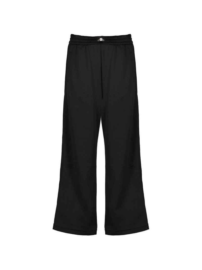 logo engraved trim trousers 1