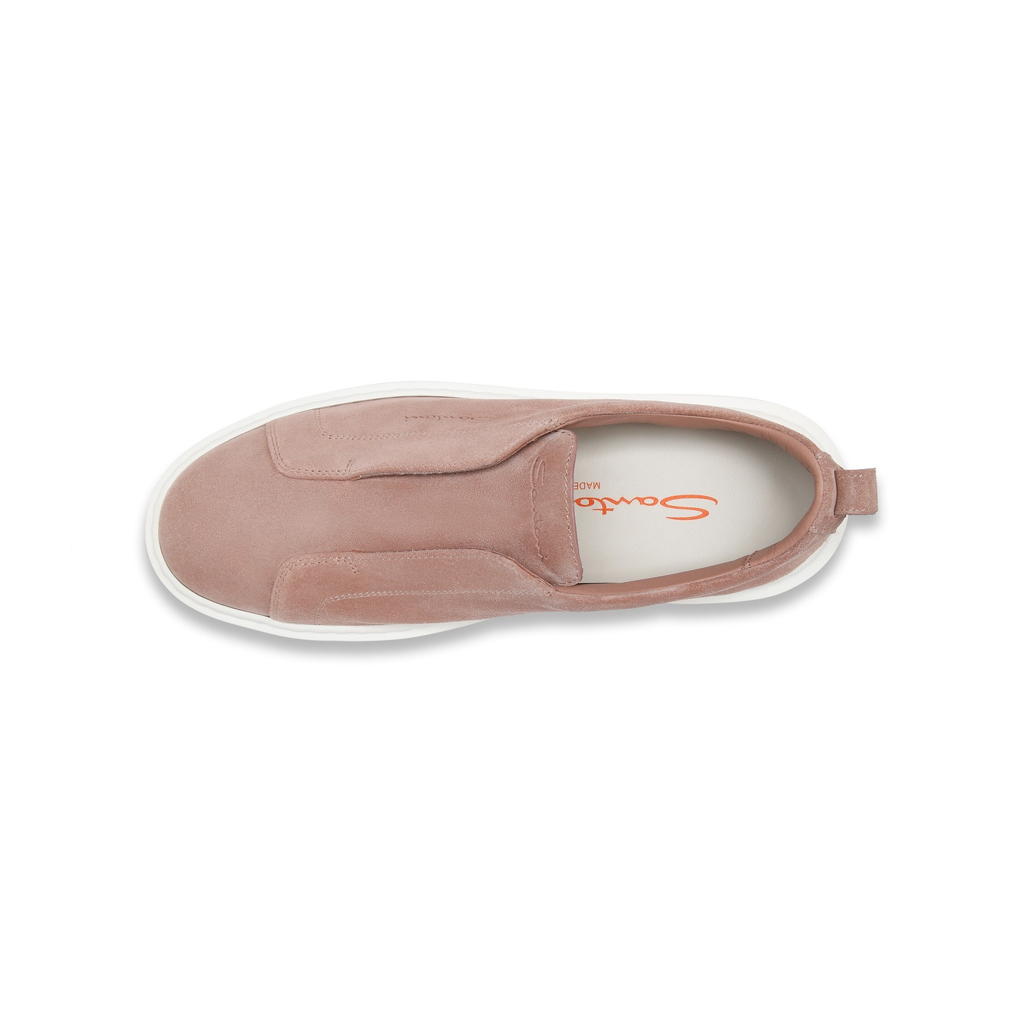 Women's pink suede slip-on sneaker - 5