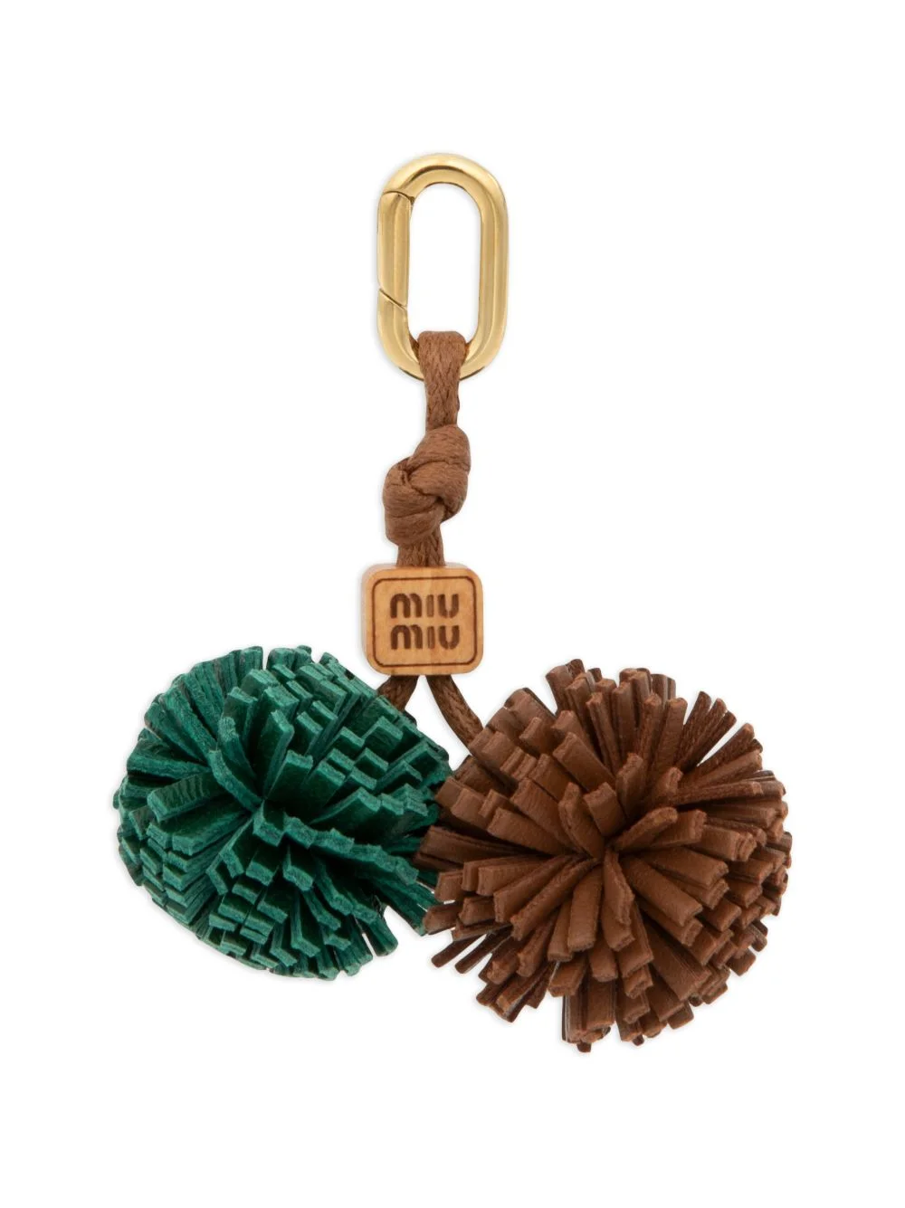 leather micro trick bag charm - 1