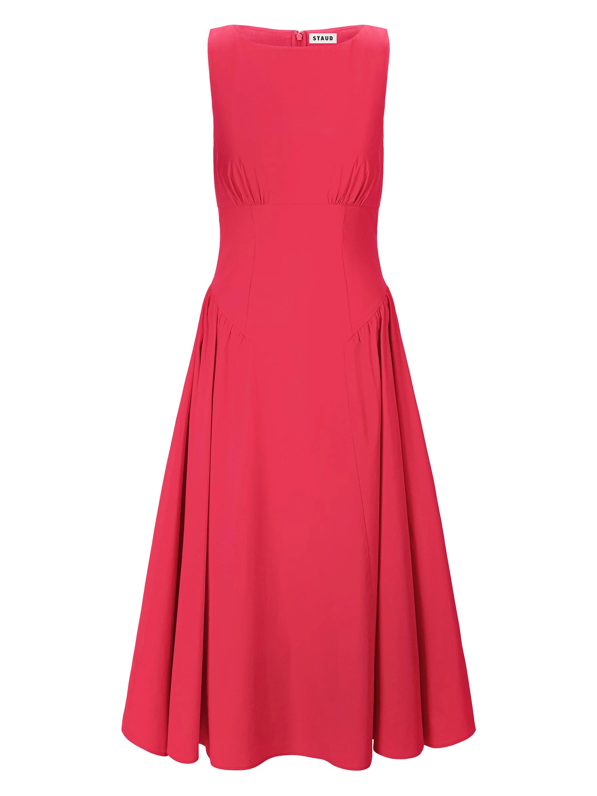 Women's Gwen Cotton Sleeveless A-Line Midi-Dress - Cherry - 1