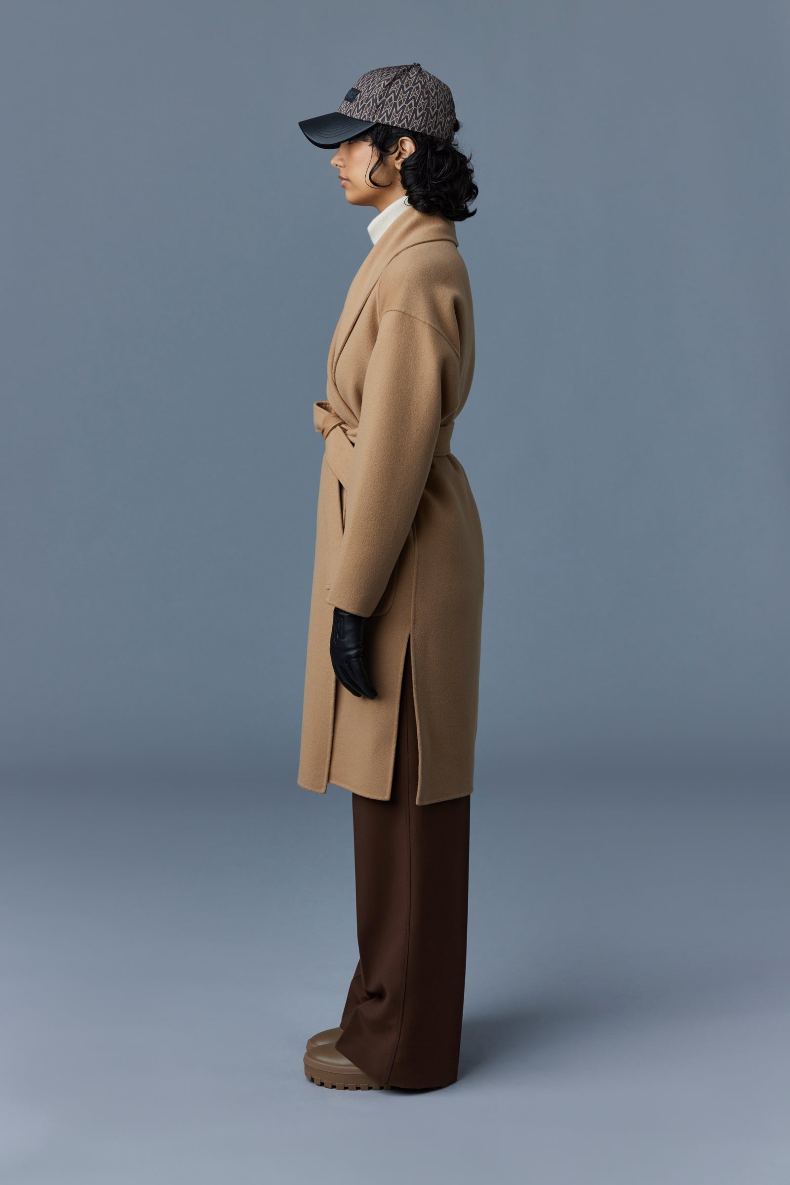 THALIA Double-face wool robe coat - 3