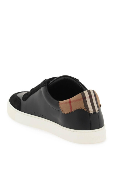 Burberry LOW-TOP LEATHER SNEAKERS outlook