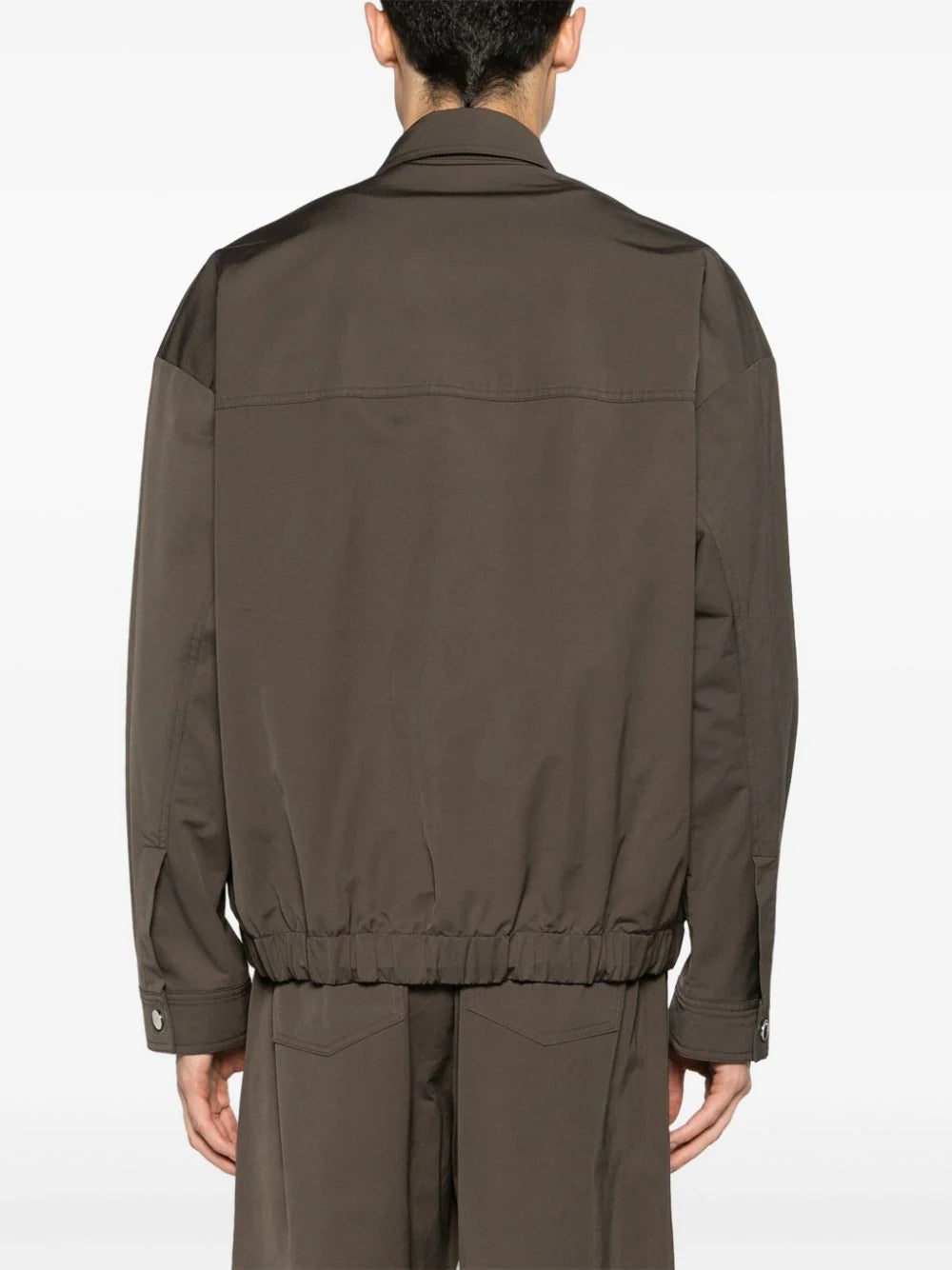 DRAWSTRING TWILL SHIRT JACKET - 4