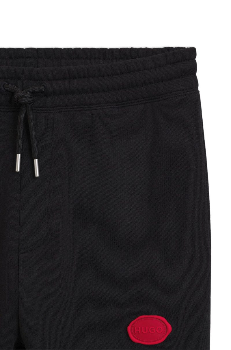 COTTON-BLEND TRACKSUIT BOTTOMS WITH WAXED-STAMP LOGO 6